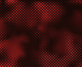 Halftone Background with Red and Black Color Concept