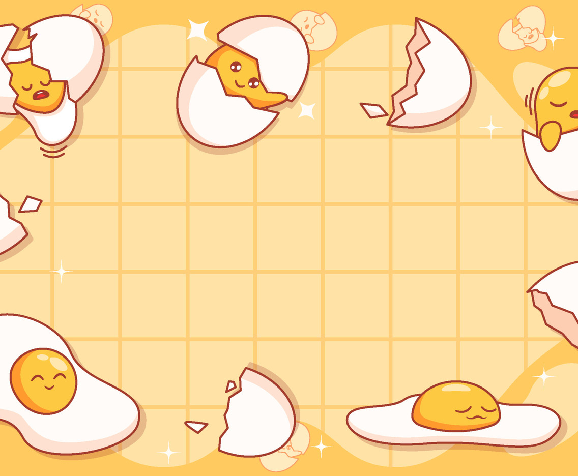 Cute Egg Yolk Background