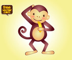 Vector Monkey Character