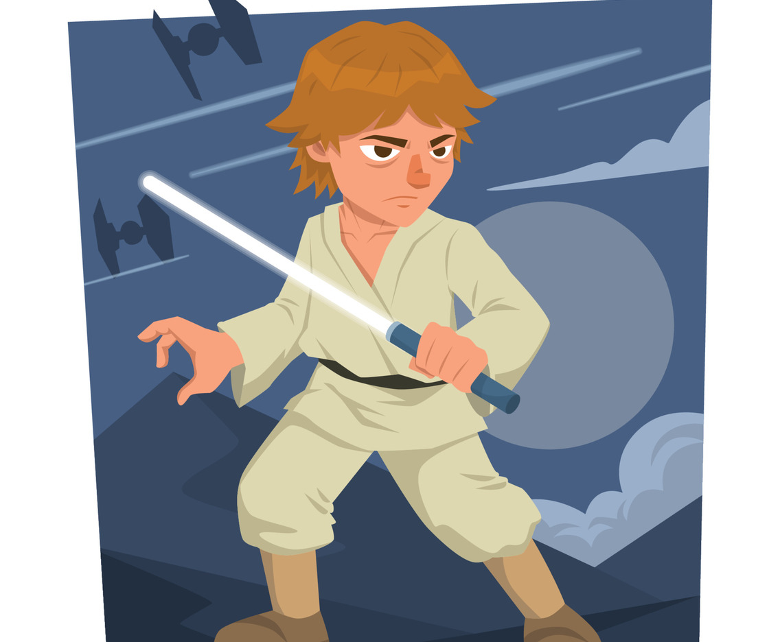 Young Boy Fighting Against The Troop