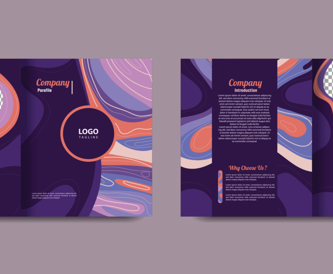 Purple Dynamic Flow Creative Company Profile