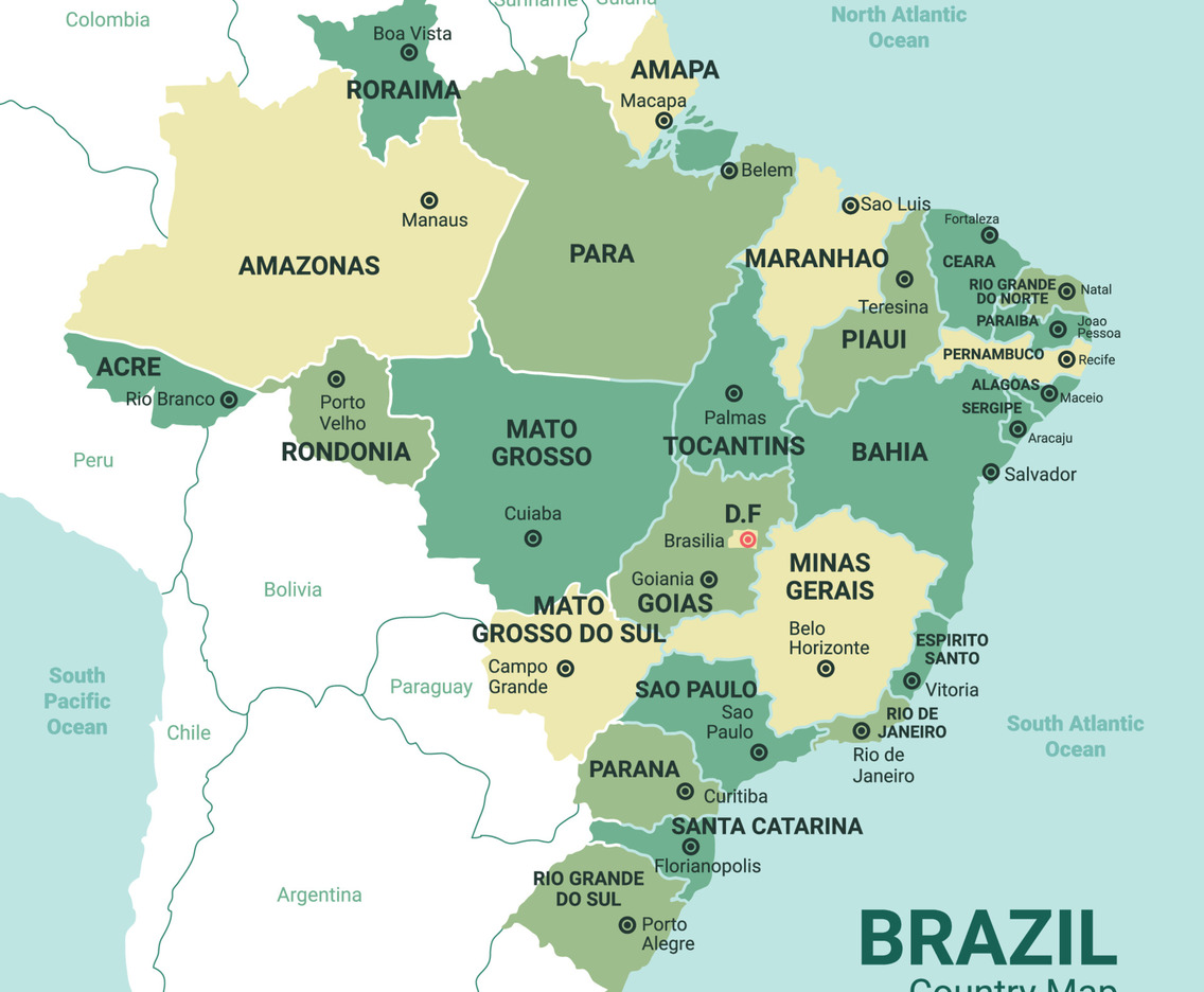 Map of Brazil