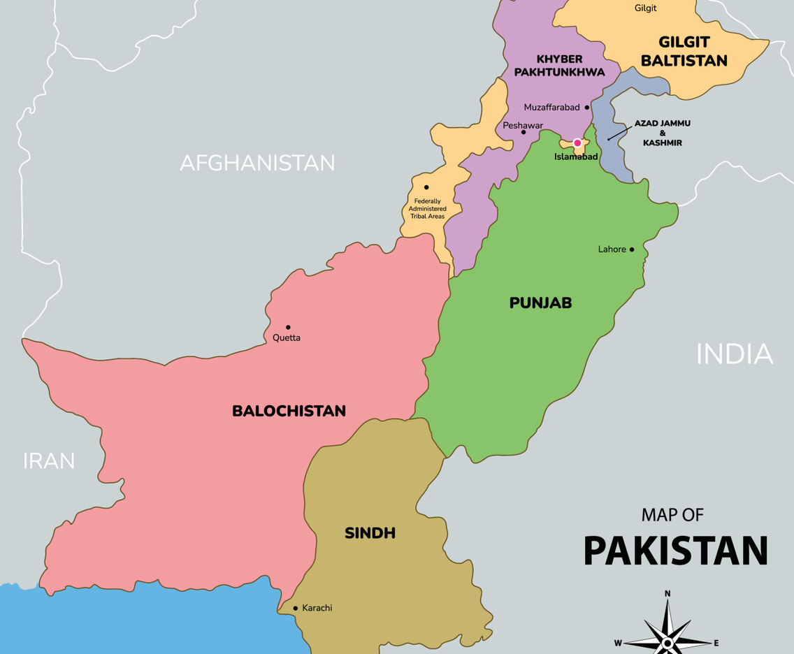 Map of Pakistan