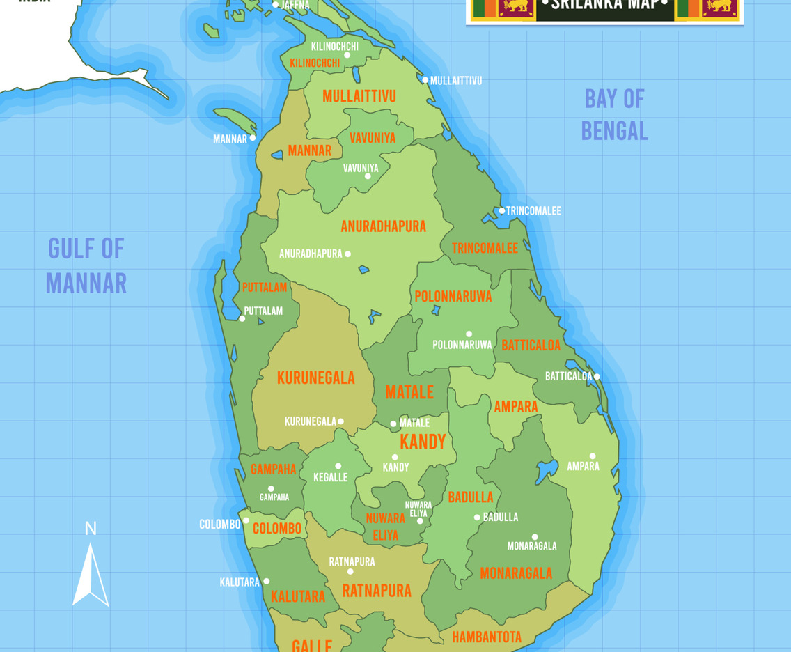 Map Of Sri Lanka