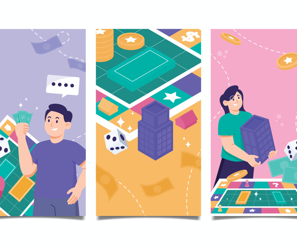 Set of Board Game Social Media Story Posts