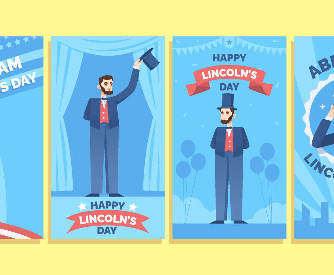 Abraham Lincoln's Day Social Media Story