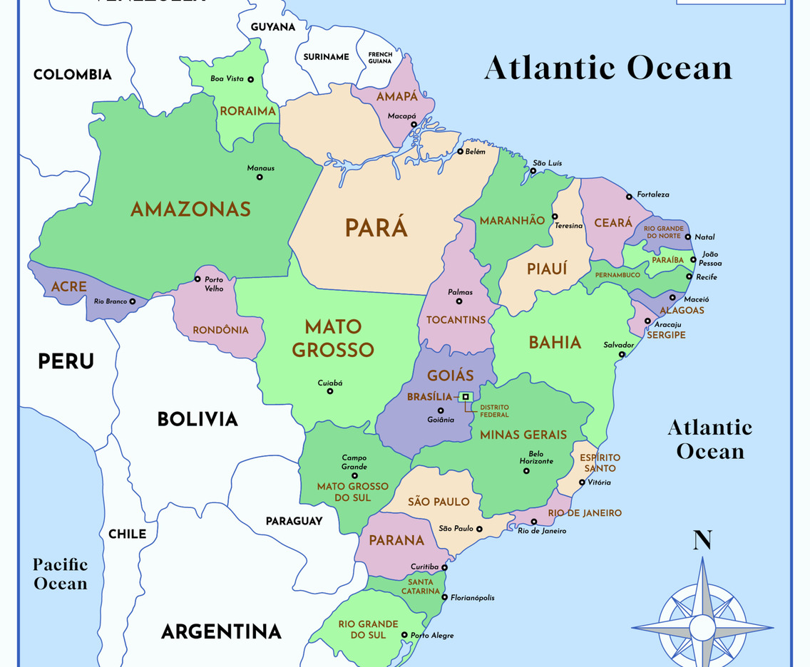 Brazil Country Map