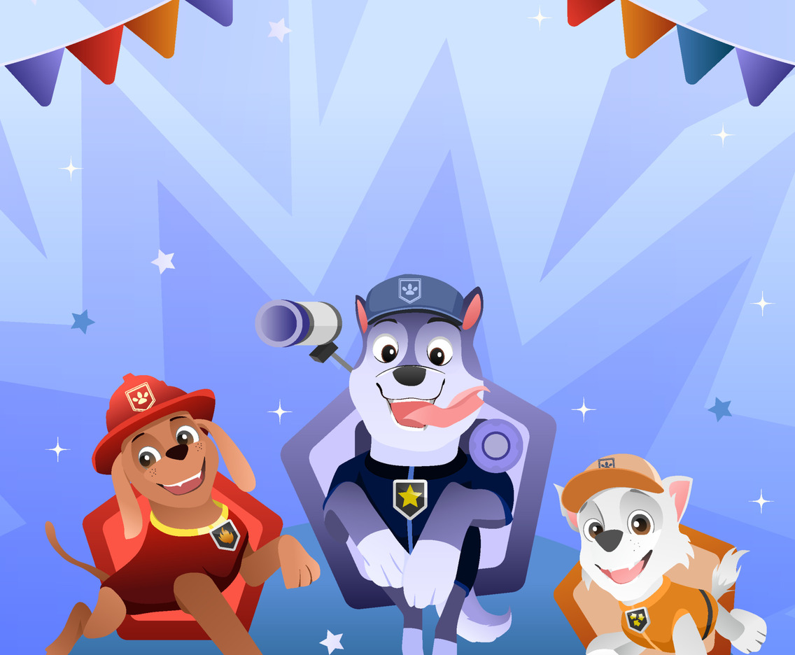 Cute Puppies Wearing Costume Background