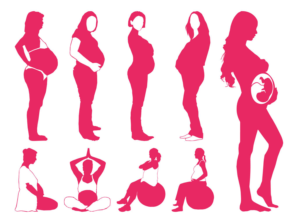 Pregnant Women Silhouettes