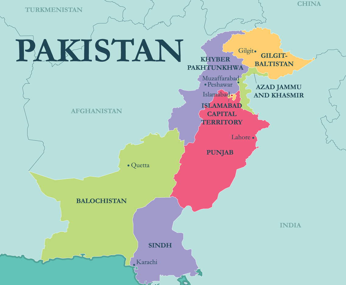 Pakistan States and Capitals