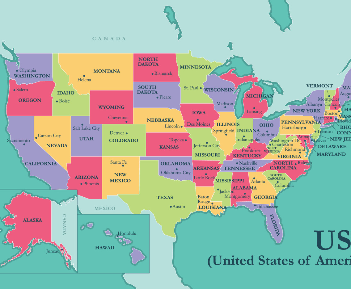 USA States and Capitals
