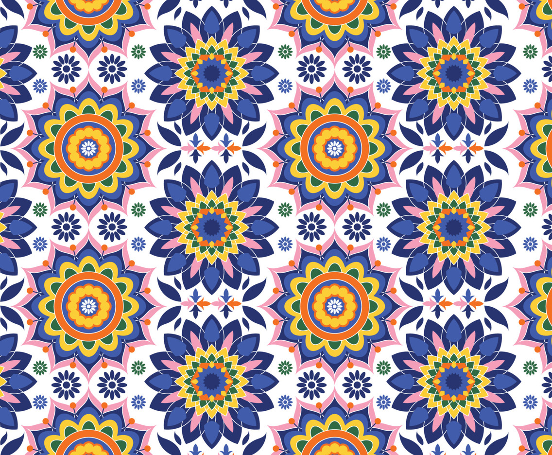 Colorful Eslimi Pattern Background
