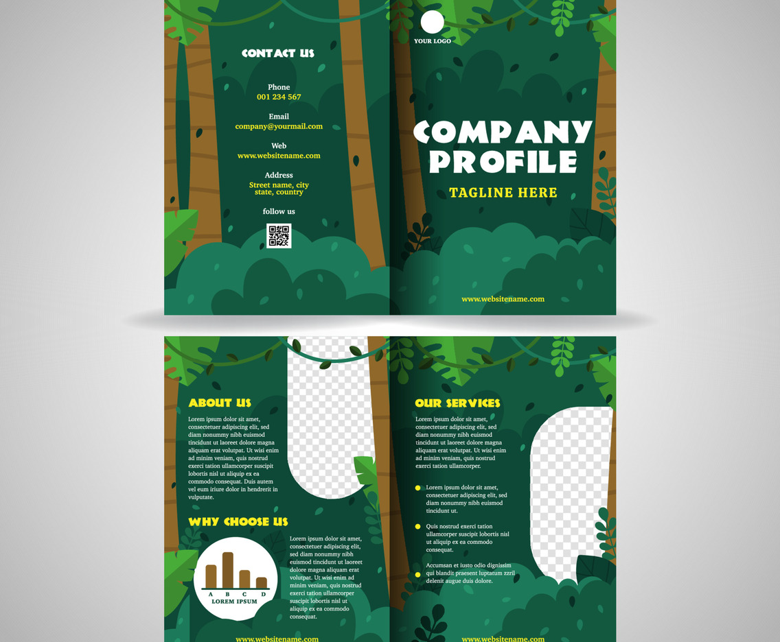 Creative Jungle Theme Company Profile Template