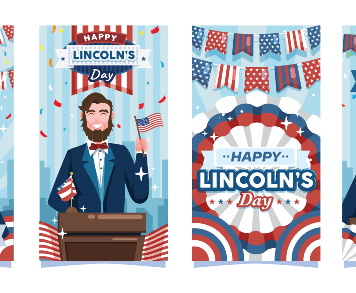 Abraham Lincoln Day Social Media Story Posts