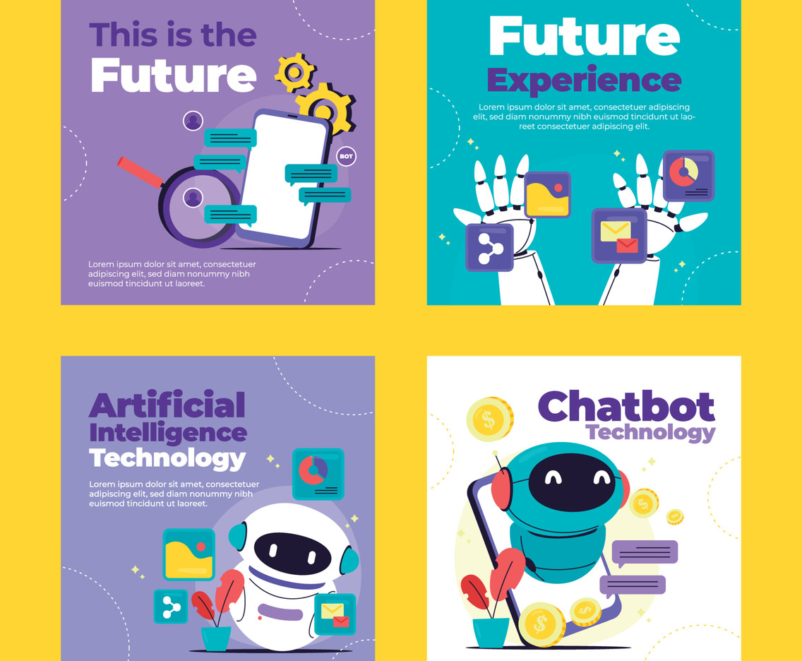 Social Media Post Template of AI Technology