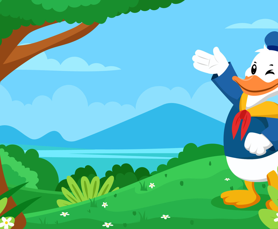 Sailor Duck In The Nature Background