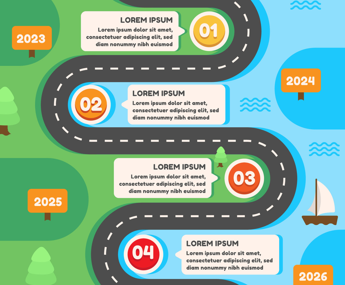 Creative Infographic Timeline Template