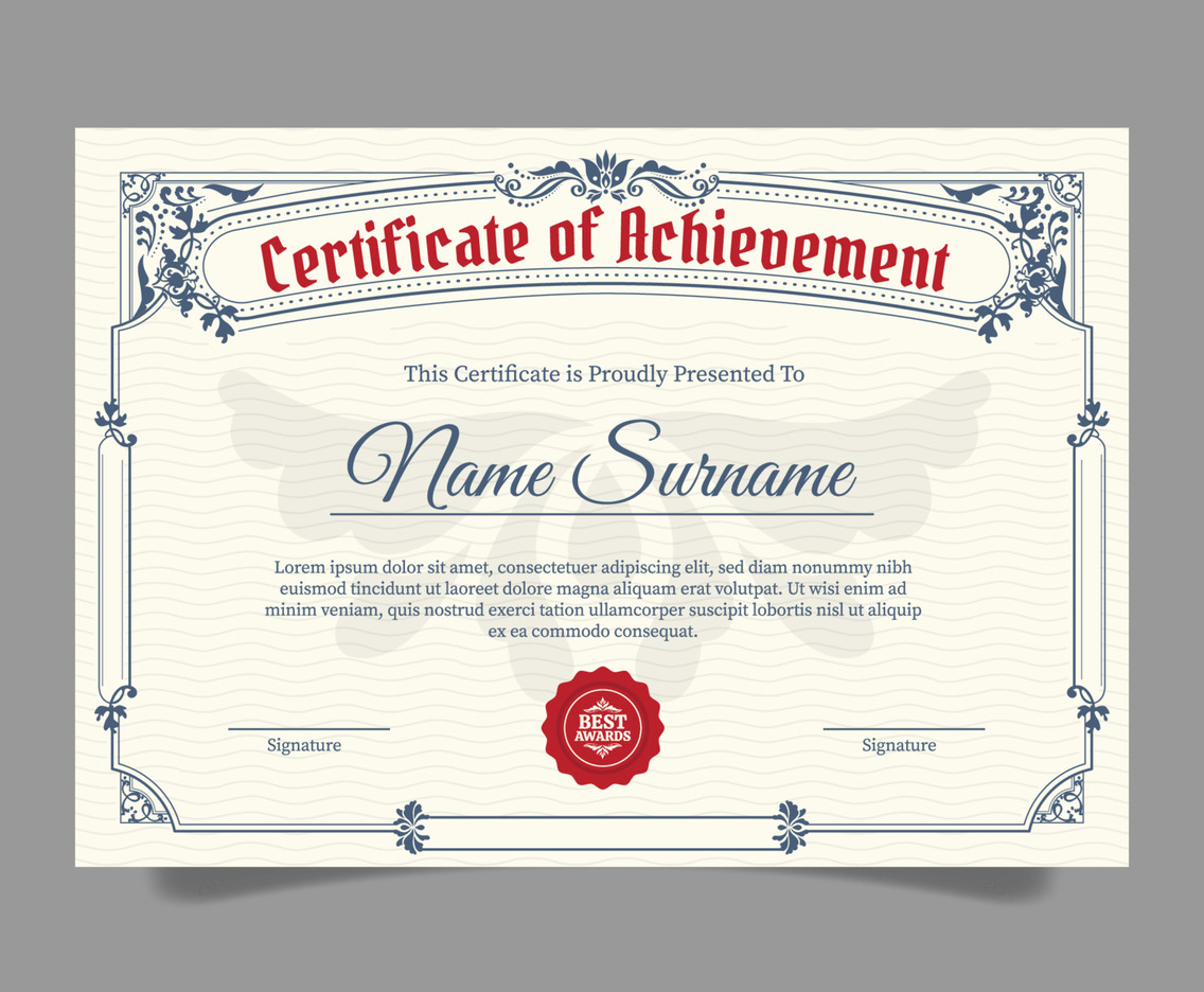 Classic Certificate Template