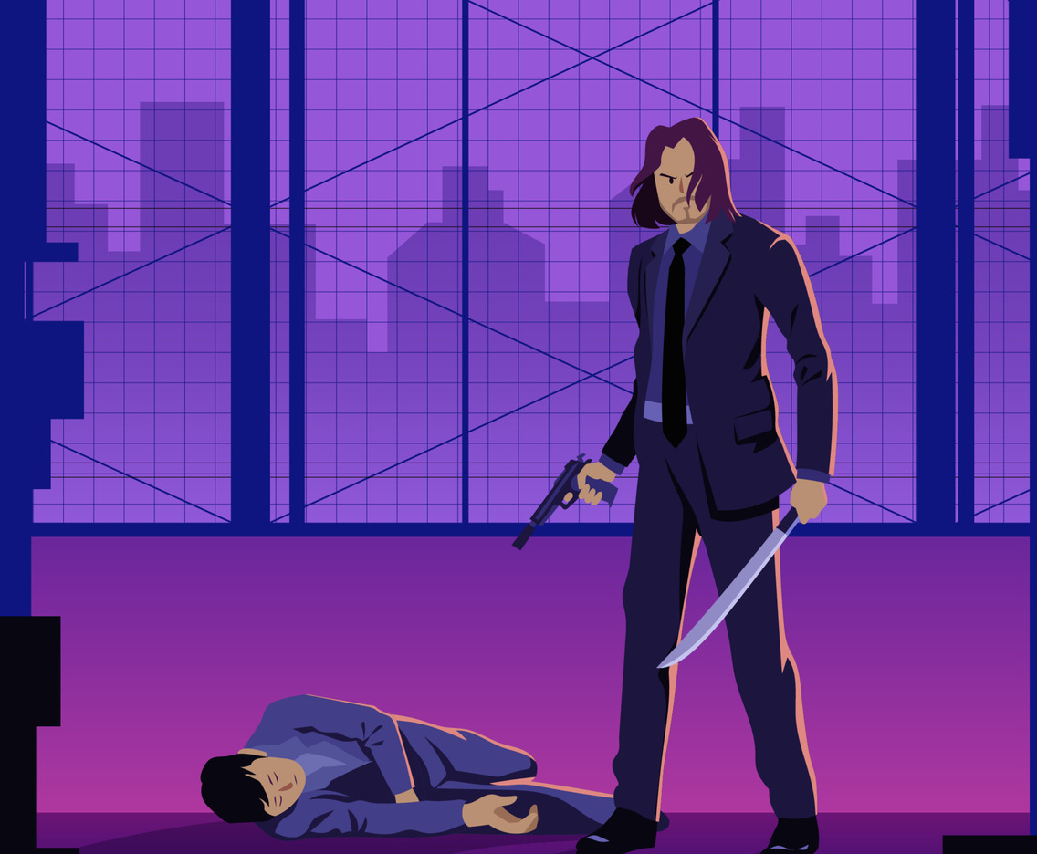 Mafia Gangster Fighting Concept