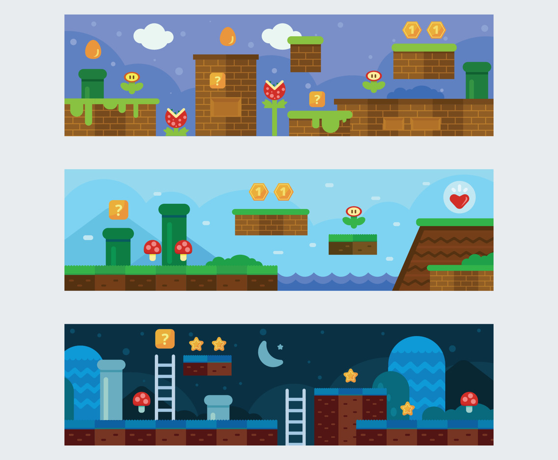 Outdoor Video Game Arena Banner Set