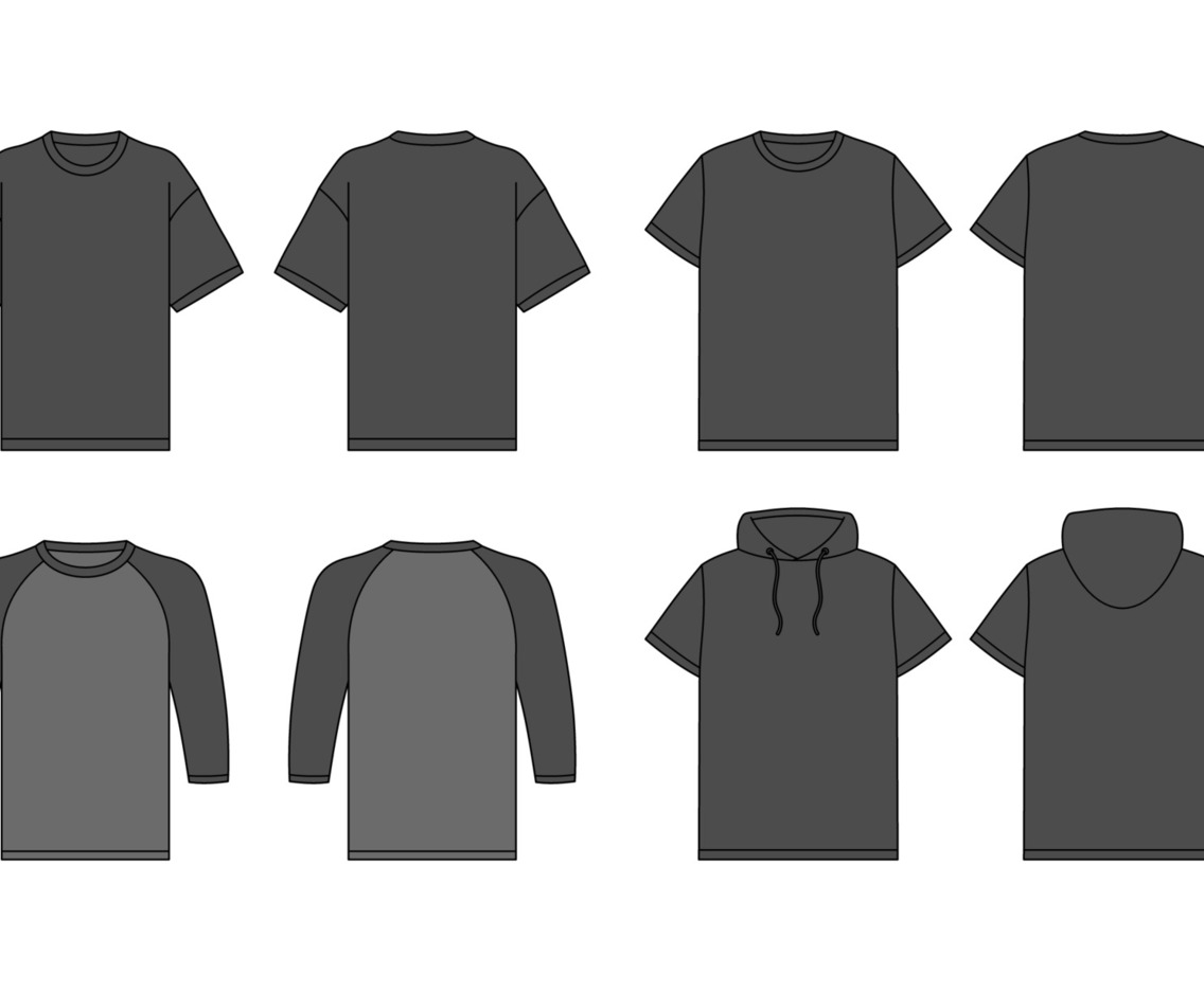 Black Tshirt Mock Up Template