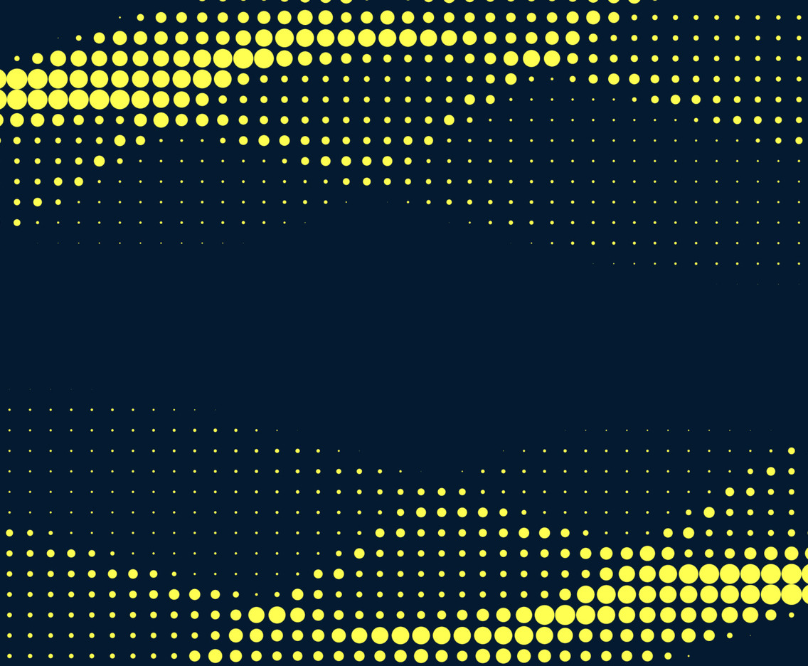 Dark Blue and Yellow Halftone Landscape Background