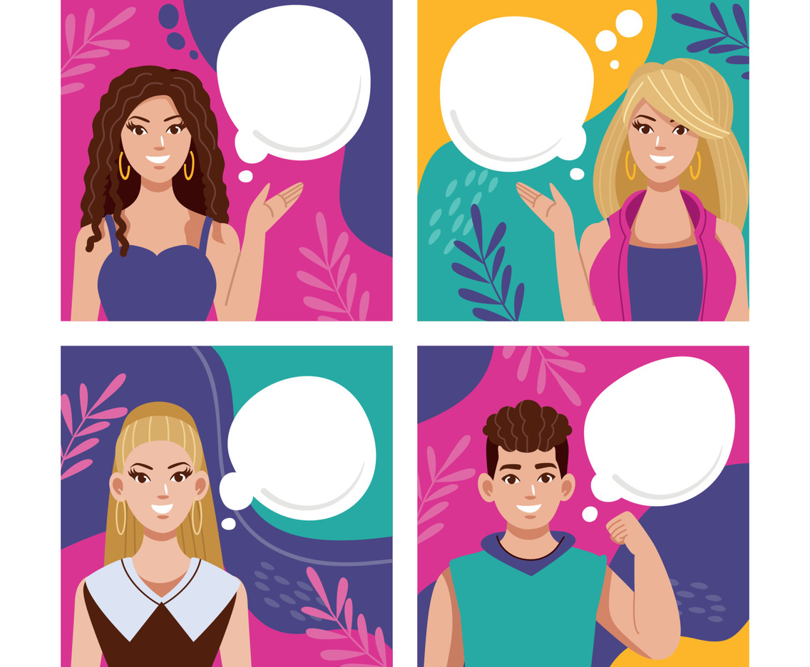 Cheerful Doll Social Media Post Template