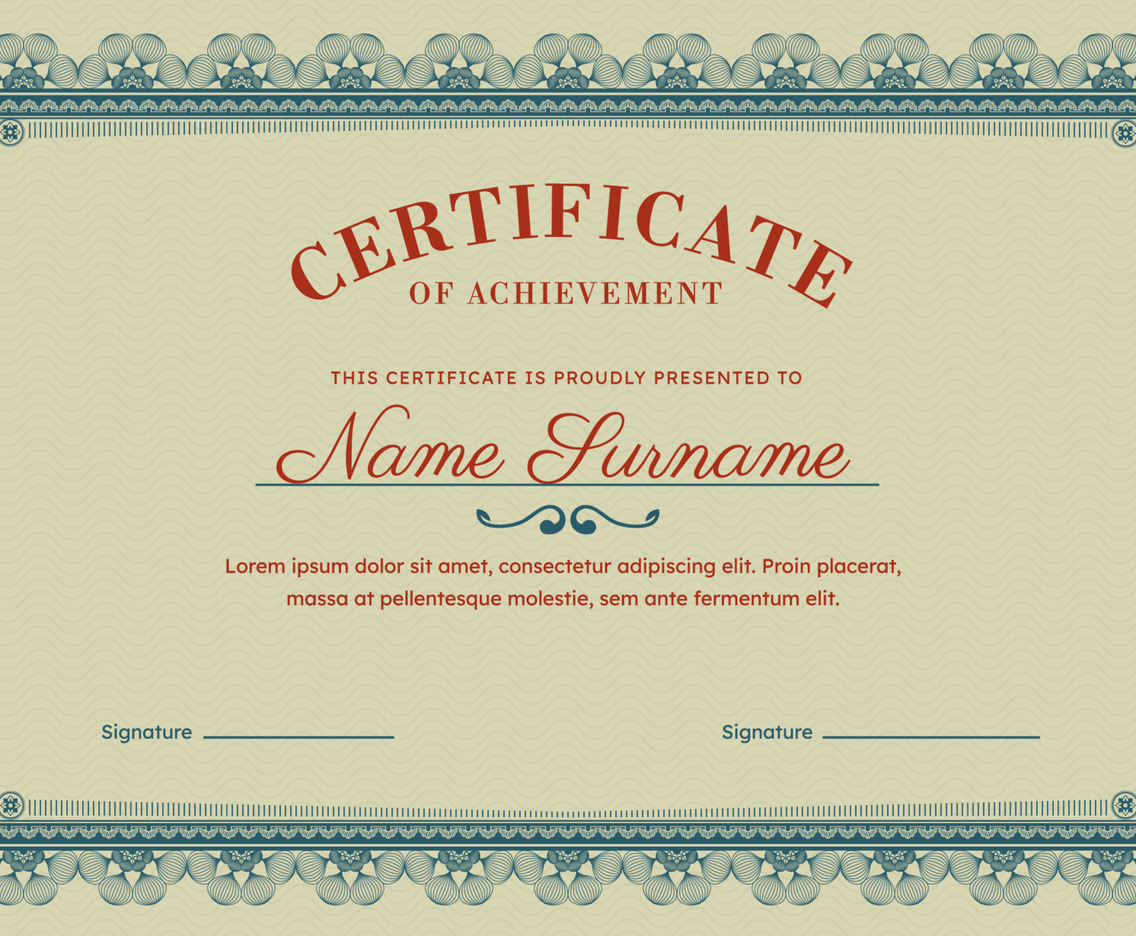 Vintage Certificate Background