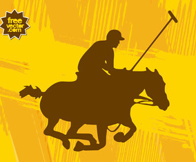Vector Polo Player