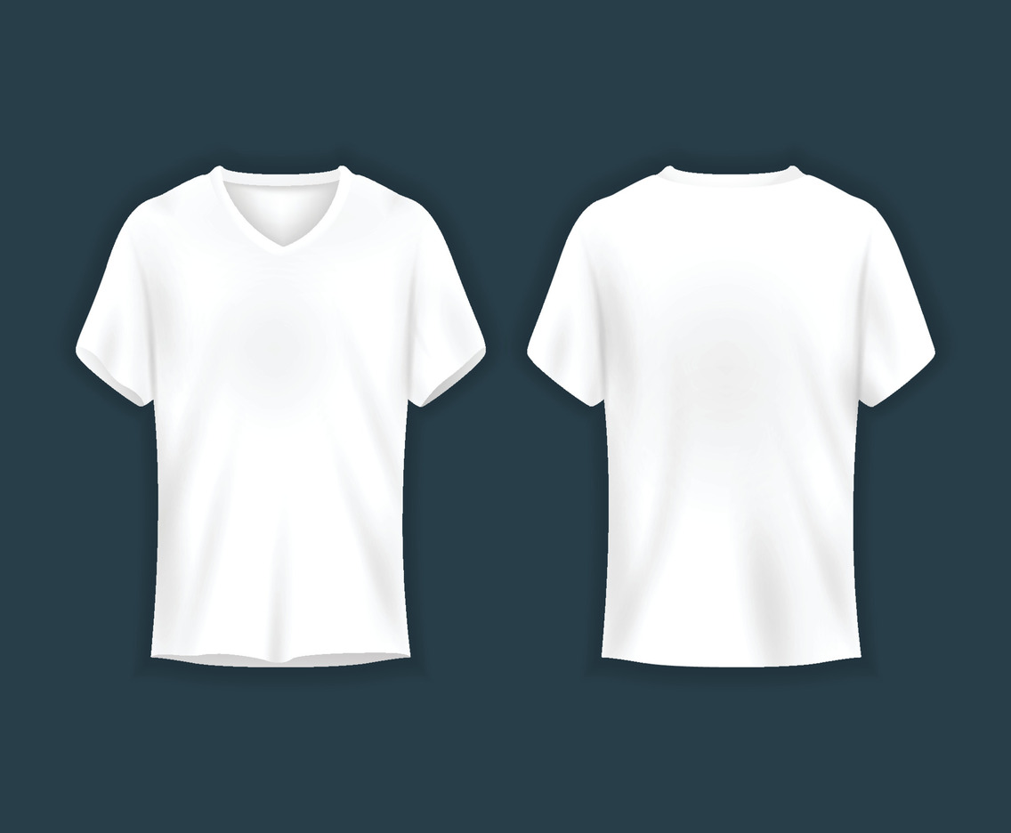 Realistic Male White Shirt Mock up