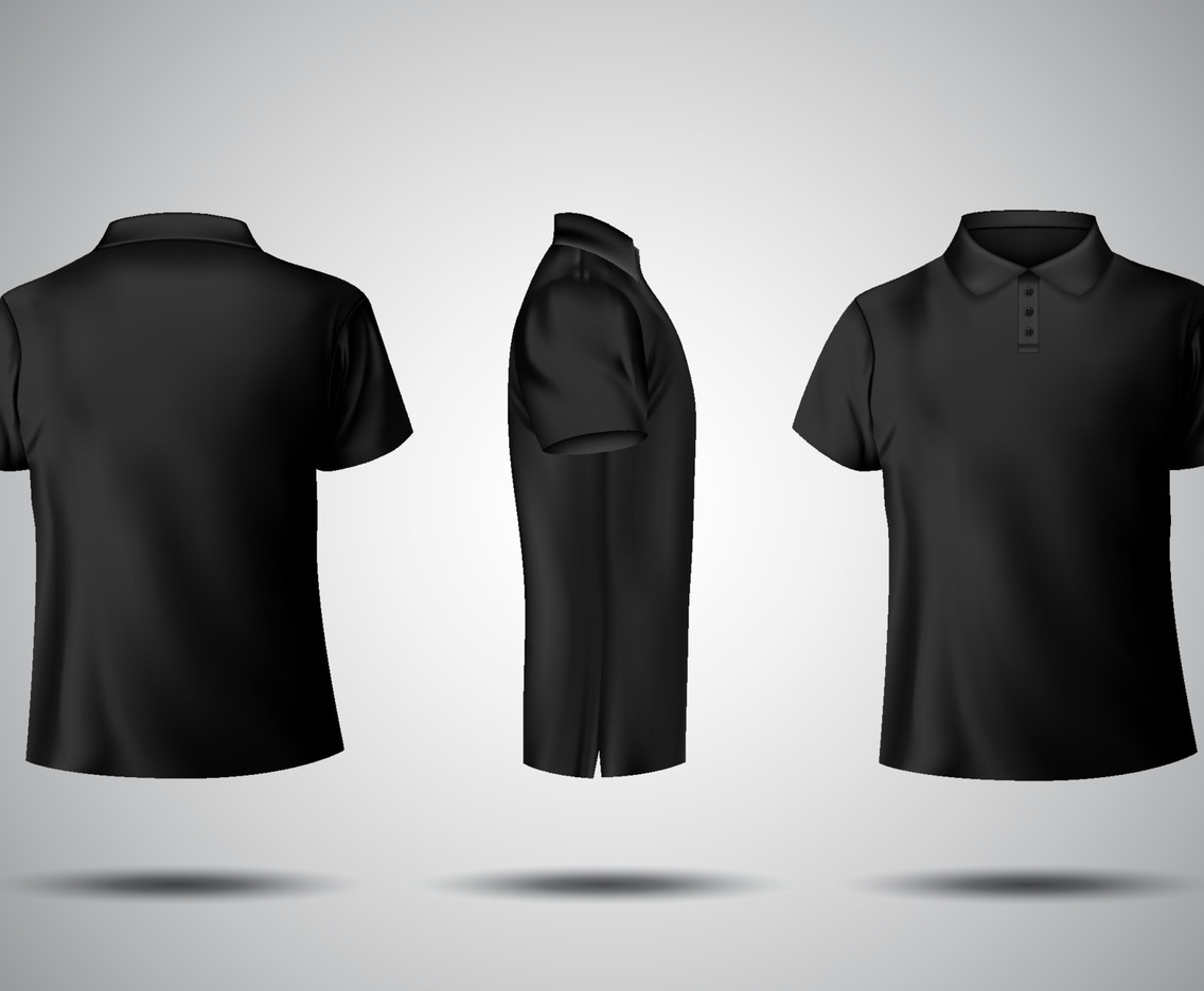 3D Black Polo Shirt Mockup