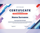 Abstract Gradient Education Certificate Template