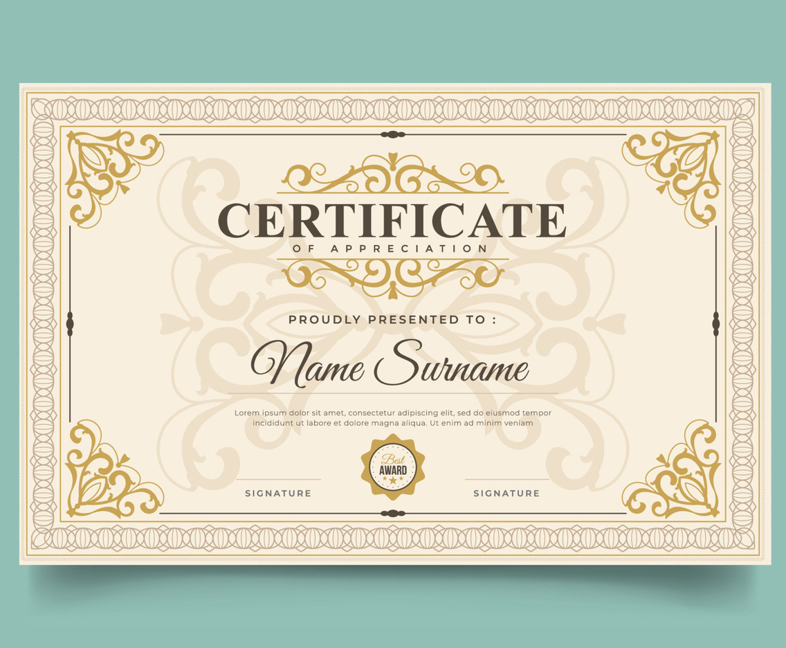 Classic Elegant Certificate