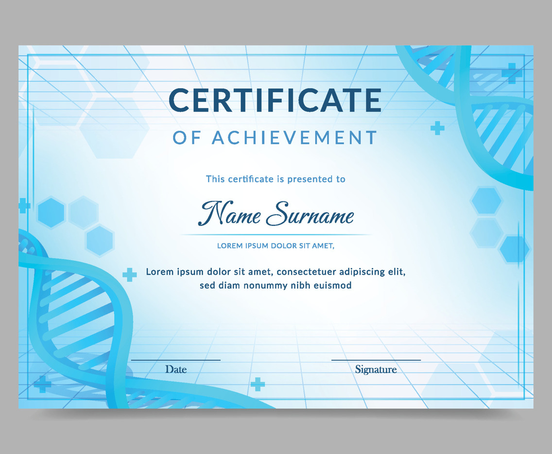 Paramedical Themed Certificate Template
