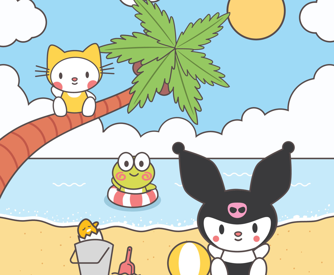 Cute Animal Playing on the Beach