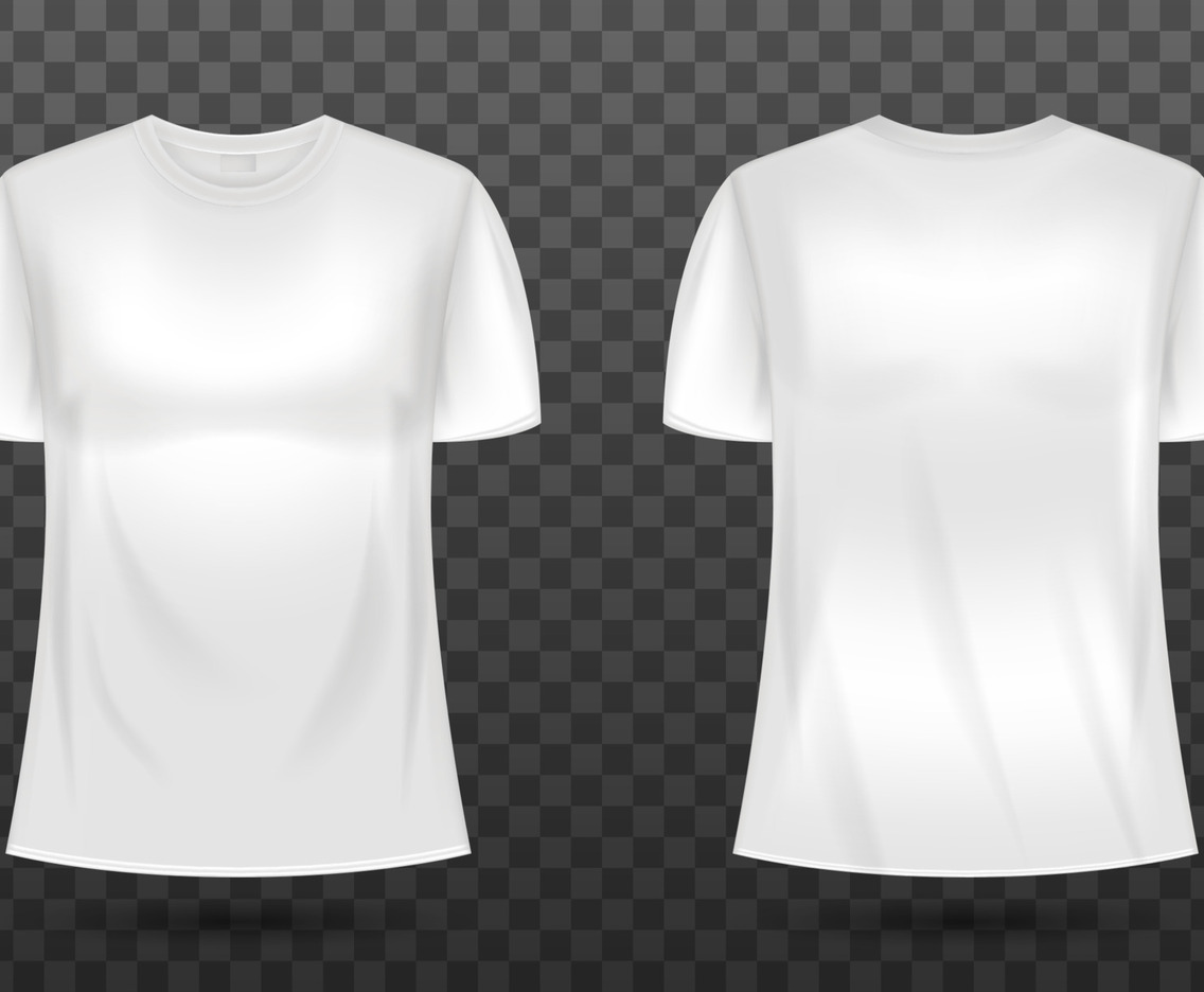 3D T-Shirt White Mockup