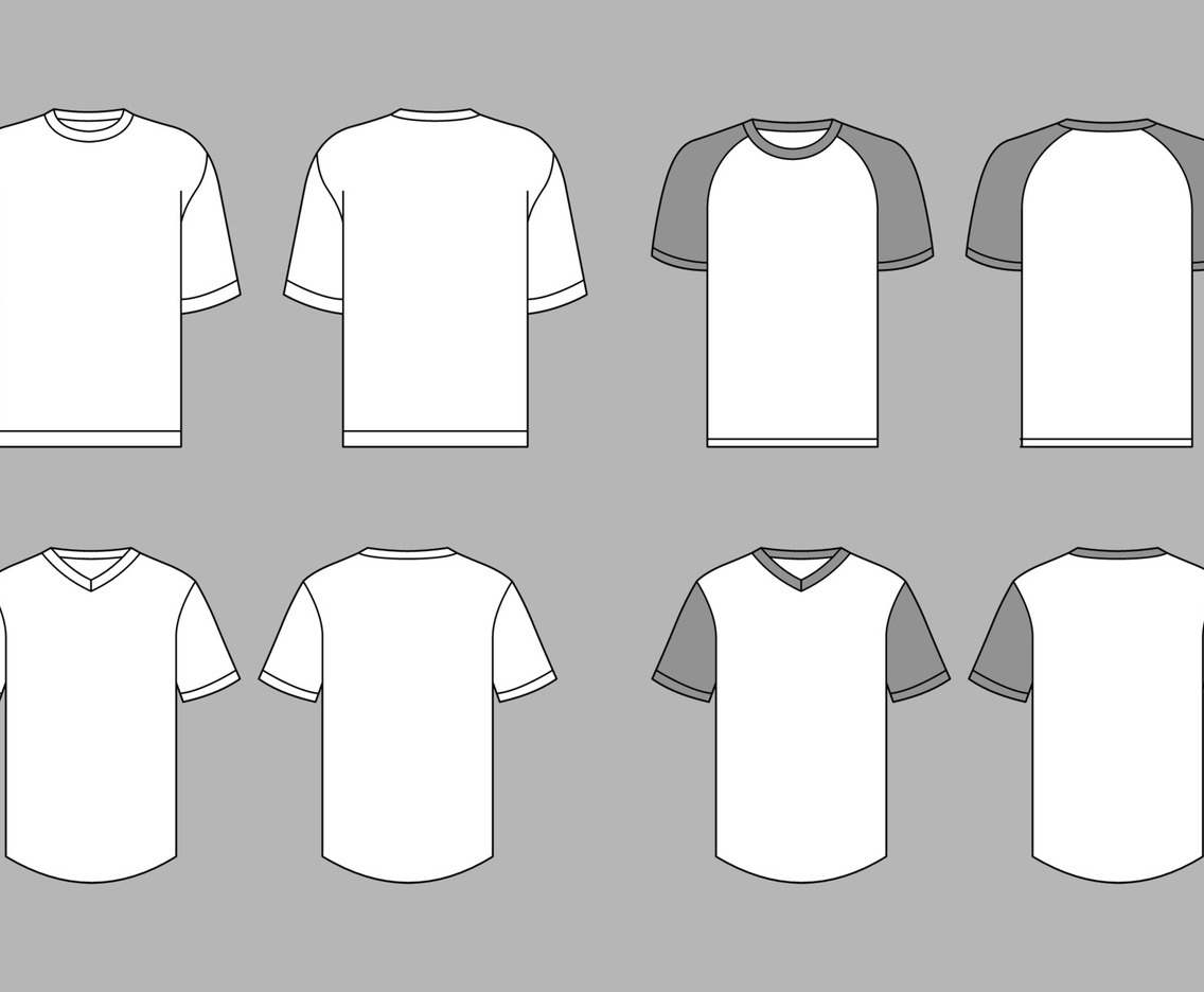 Various White T-shirt Mock Up Template