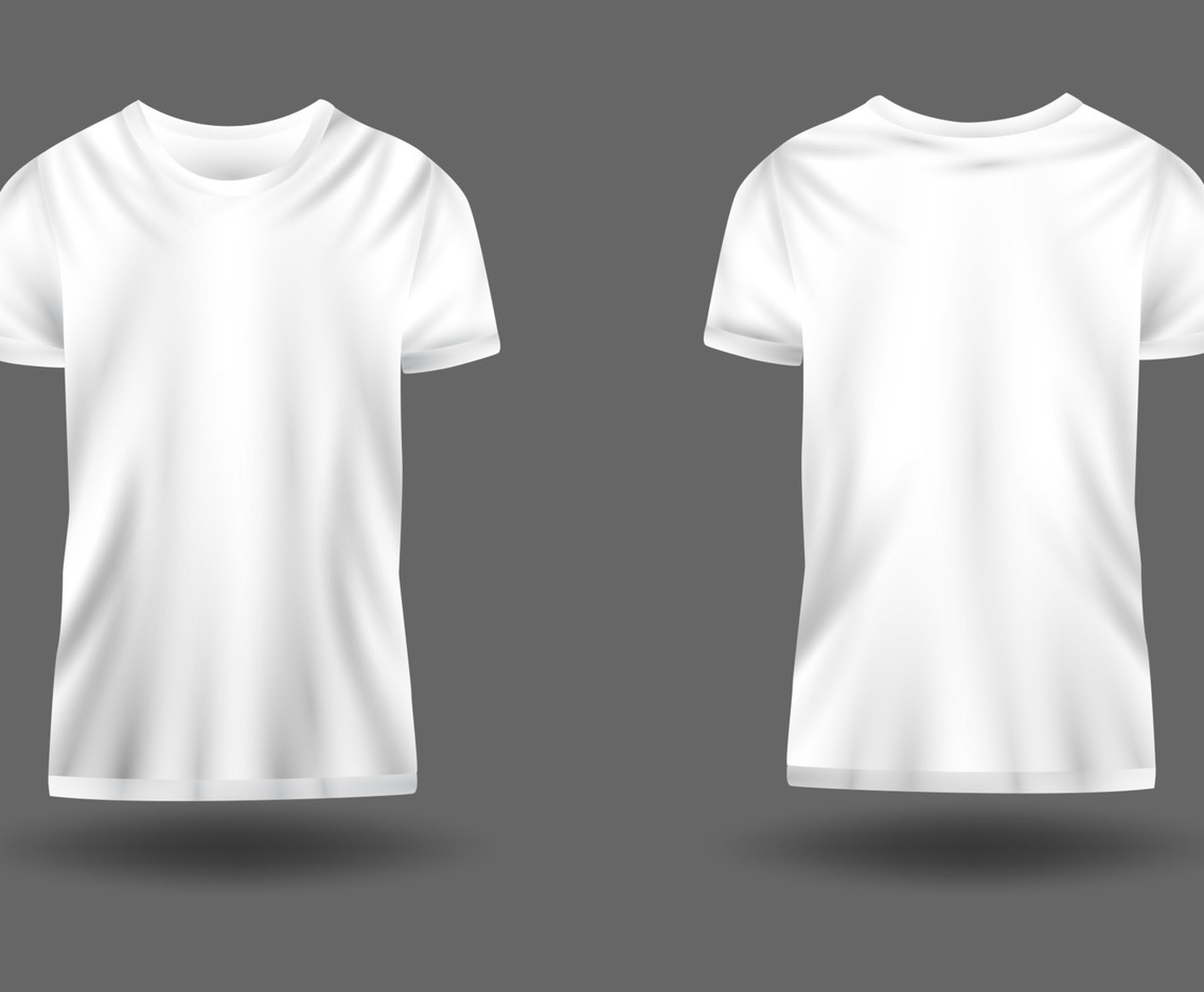 White 3D Tshirt Mockup