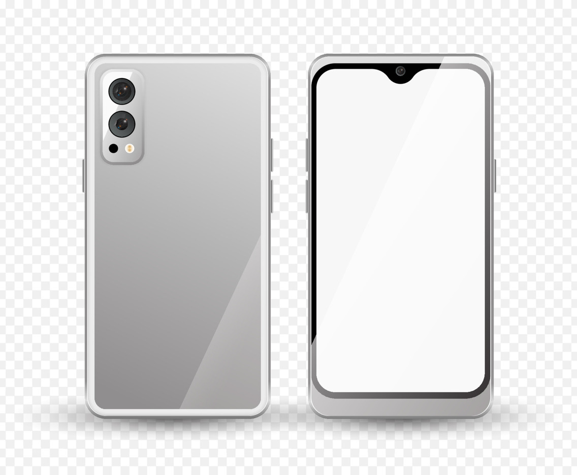 3D White Mobile Phone Mockup