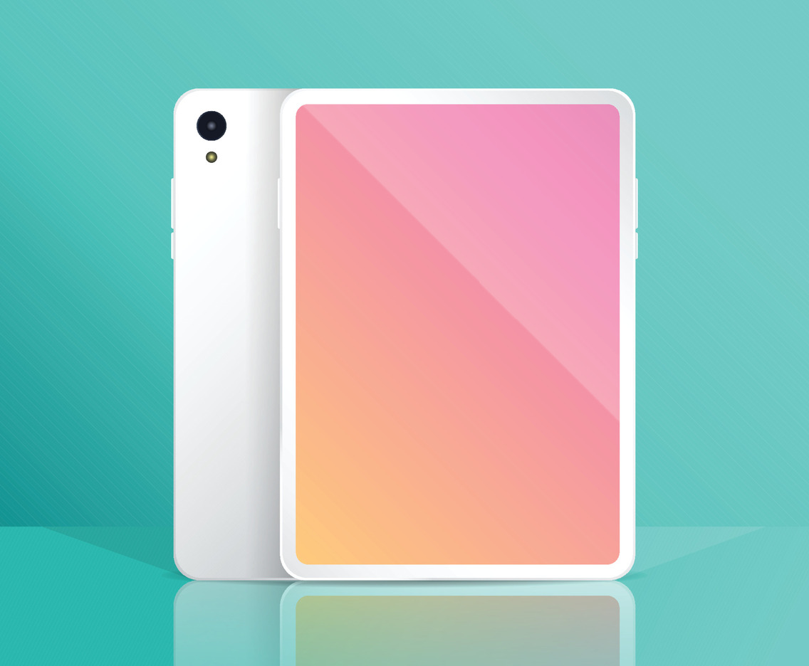 White Tablet Mockup Template