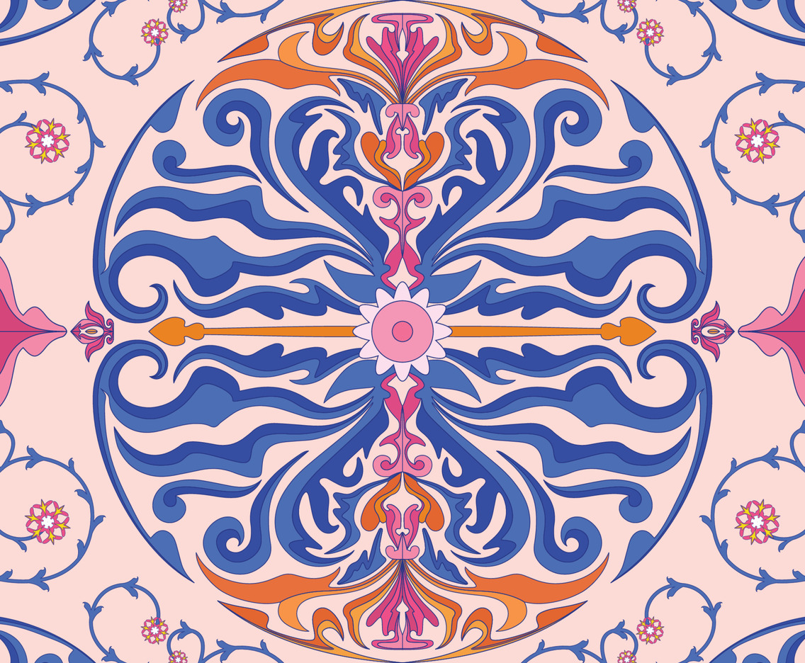 Colorful Eslimi Pattern Background