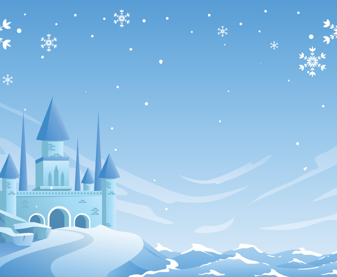 An Ice Castle on the Beach Winter Concept