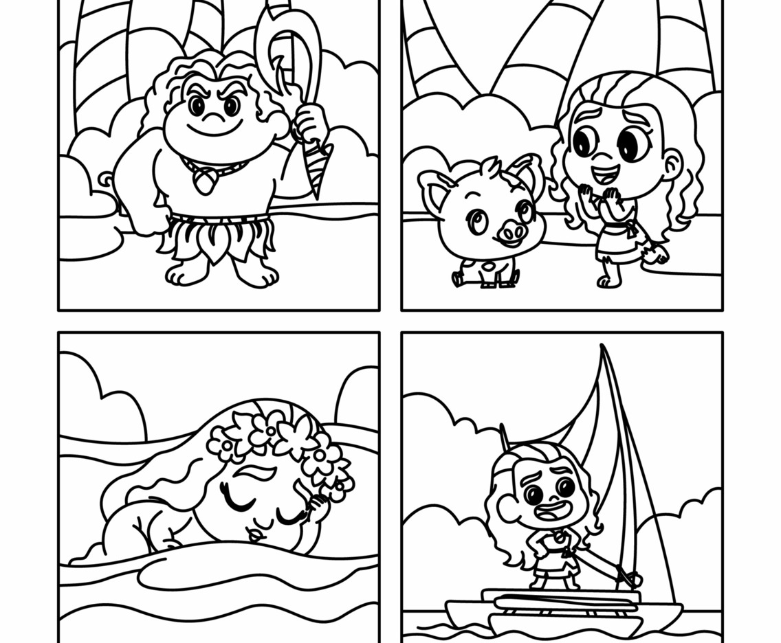 Happy Cute Character Coloring Book For Children Vector Art &amp; Graphics ...