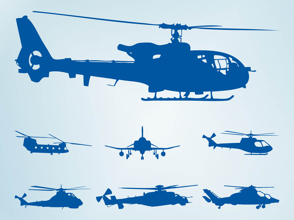 Helicopter Silhouettes
