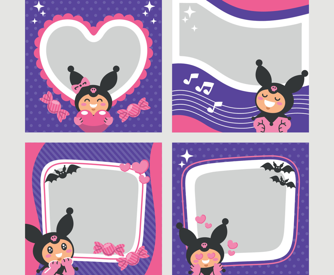 Cute Bunny Character for Social Media Post