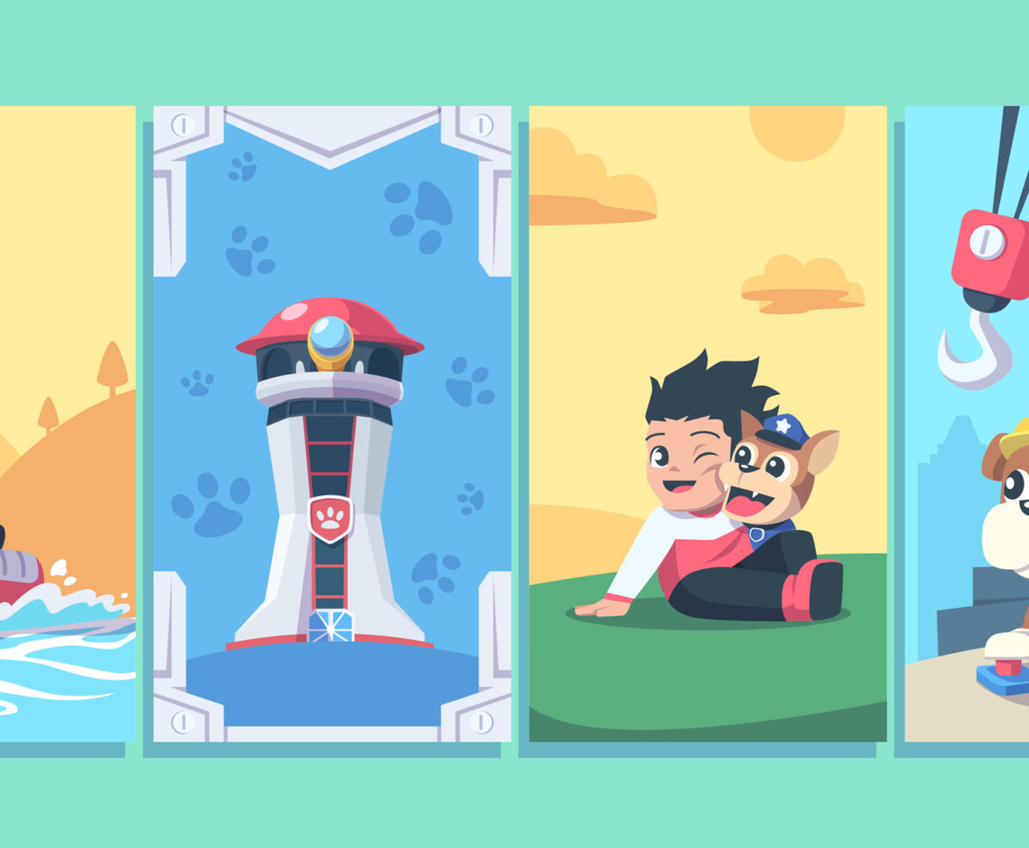 Boy and Dogs with Uniform Social Media Story Template
