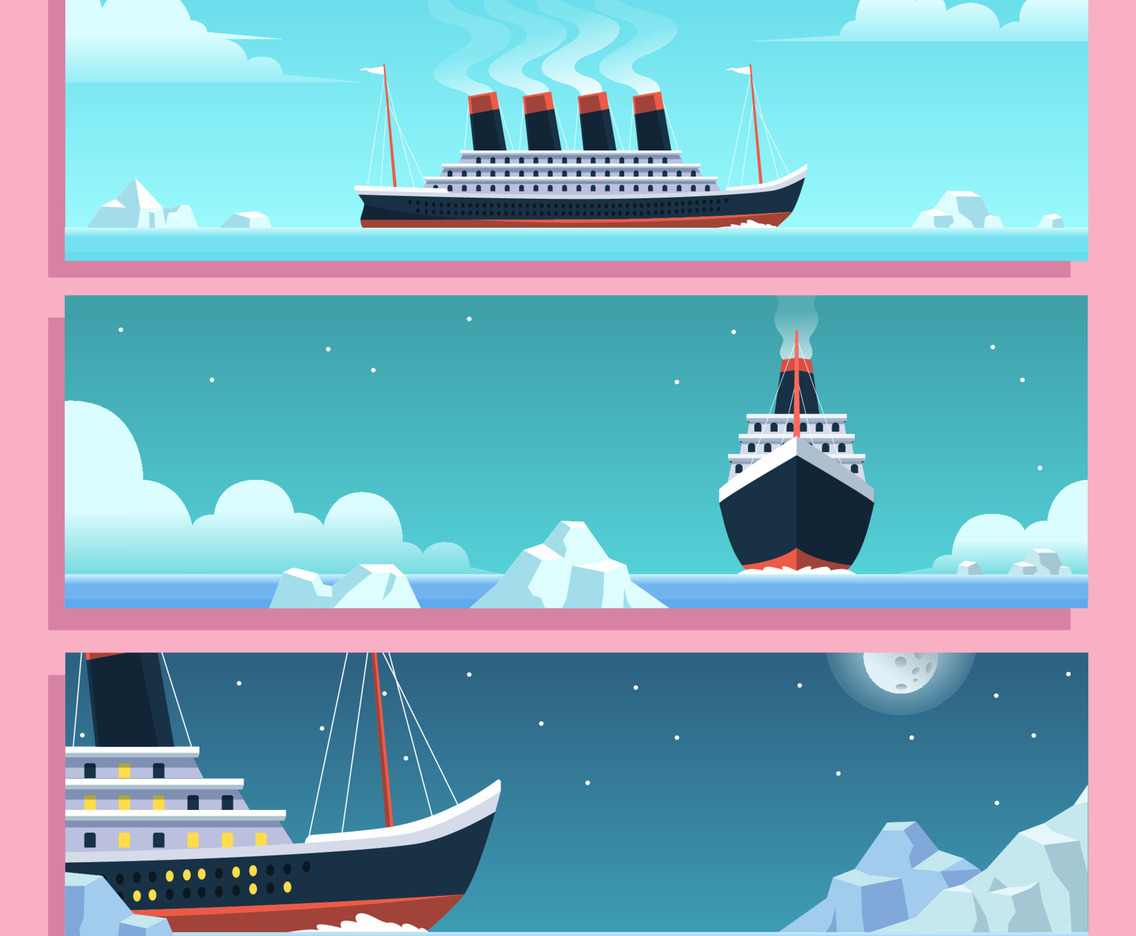 Titanic Remembrance Day Banner Set