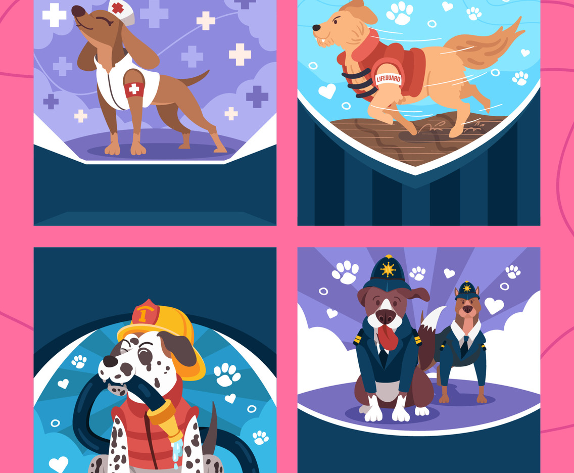 Lifeguard Dogs Social Media Set