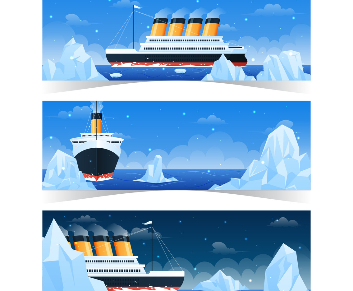 Titanic Remembrance Day Banner Set