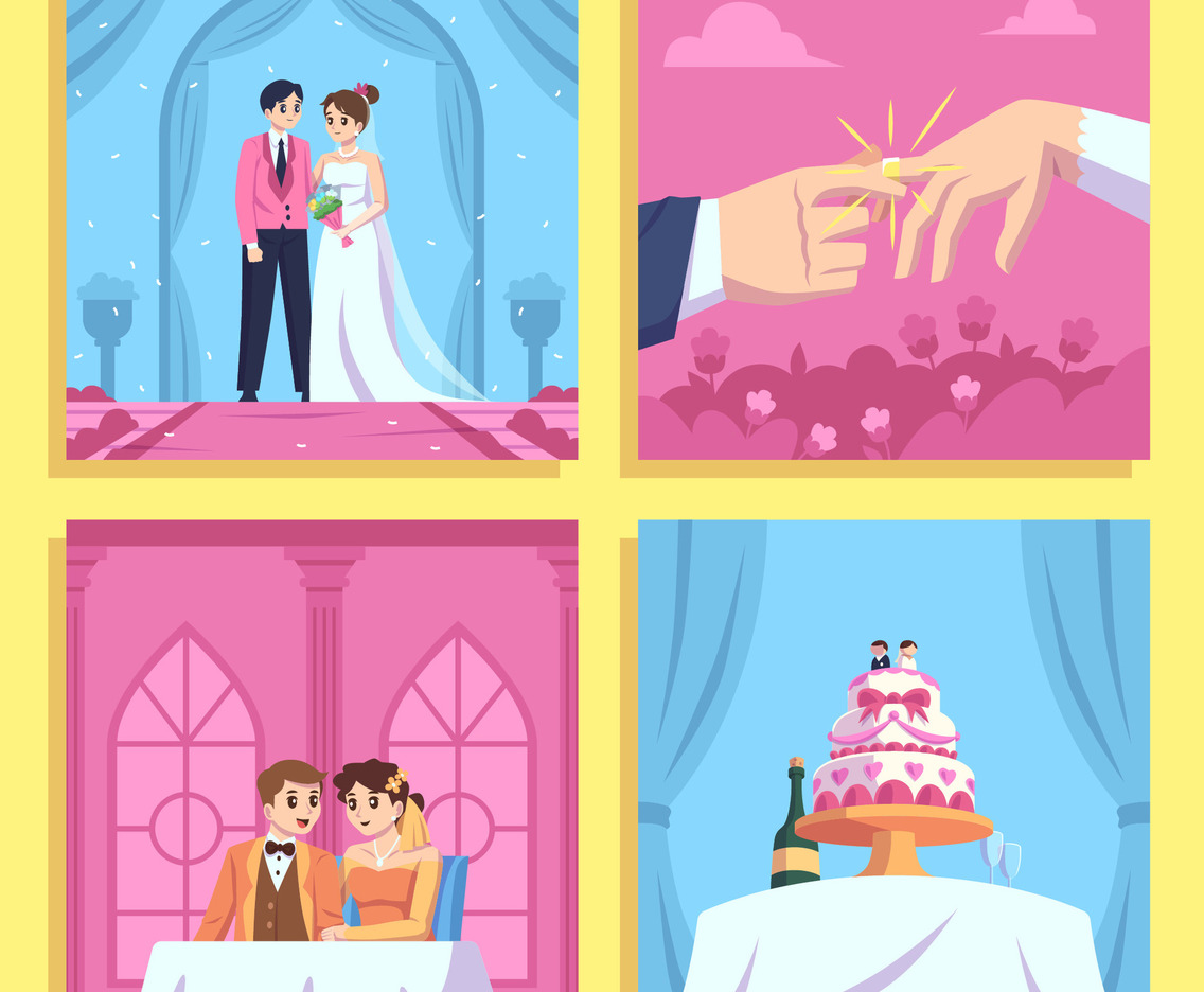 Wedding Scene Social Media Post